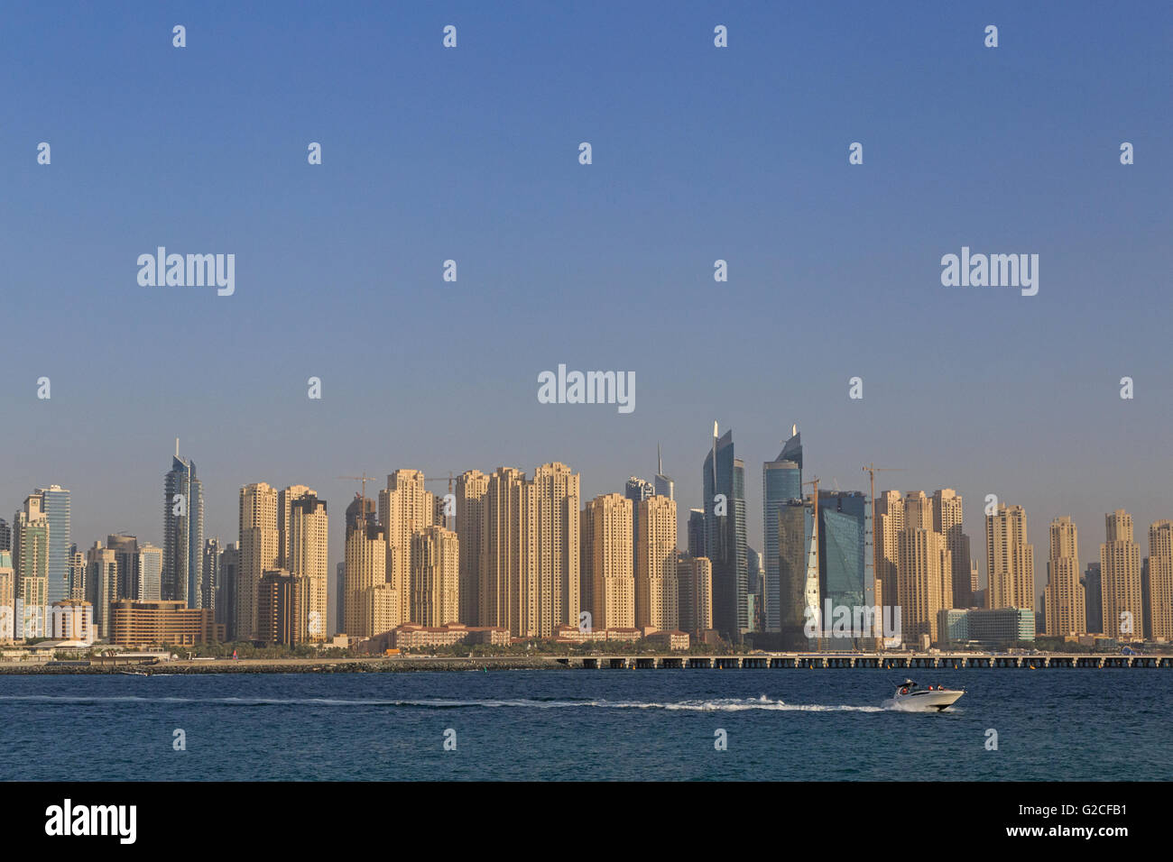 Vista sul paesaggio di Dubai Foto Stock