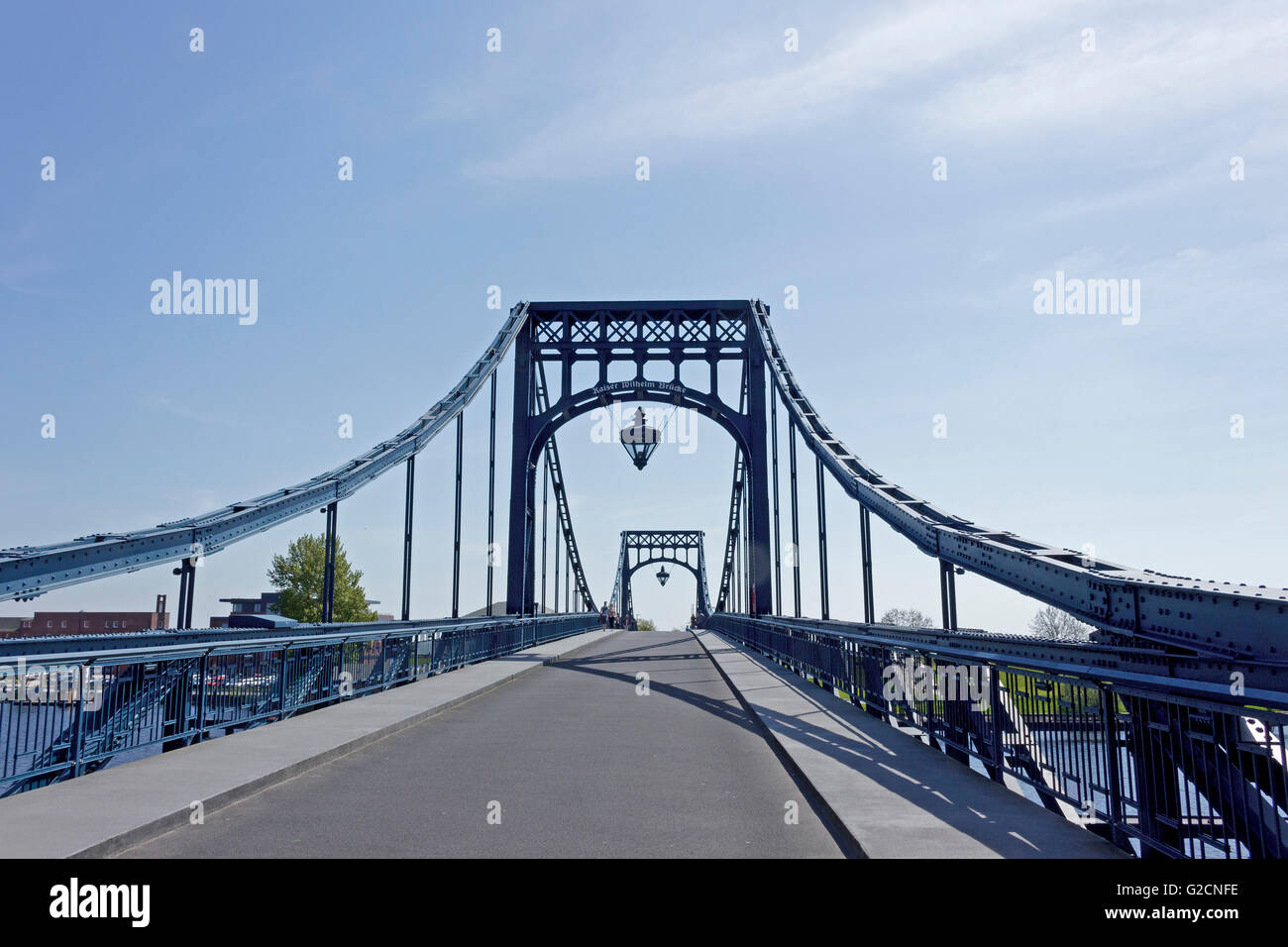 L'imperatore Wilhelm Bridge, Wilhelmshaven, Bassa Sassonia, Germania Foto Stock