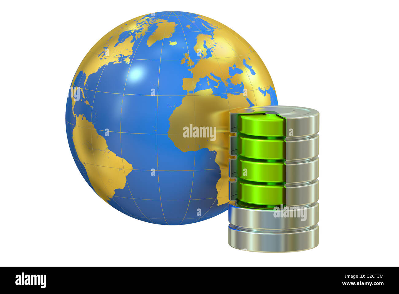 Comunicazione globale concetto, rendering 3D Foto Stock