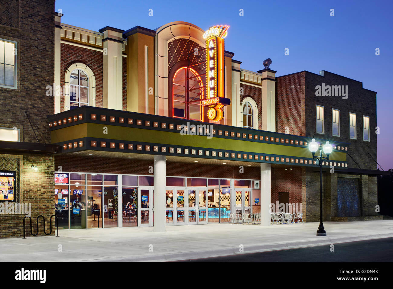 Movie Theater esterno Foto Stock