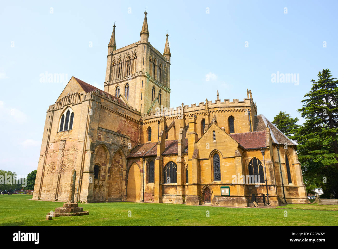 Pershore Abbey Church Street Pershore Wychavon WORCESTERSHIRE REGNO UNITO Foto Stock