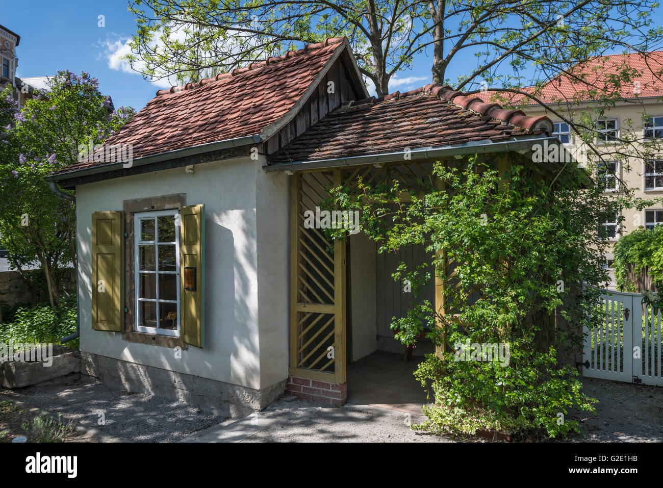 Cookhouse, il garden house di Friedrich Schiller, museo, Jena, Turingia, Germania Foto Stock