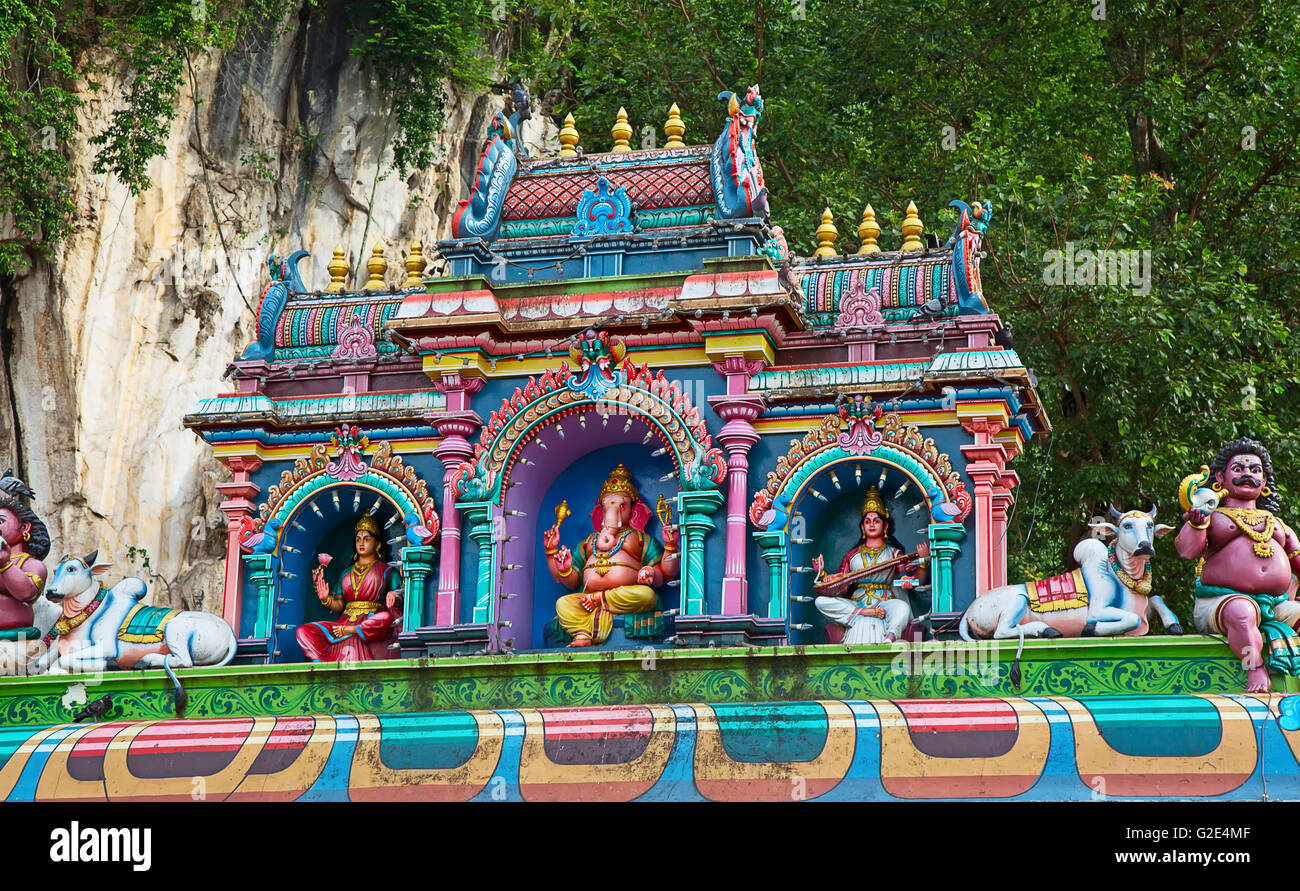 Famose Grotte Batu santuario vicino a Kuala Lumpur in Malesia Foto Stock