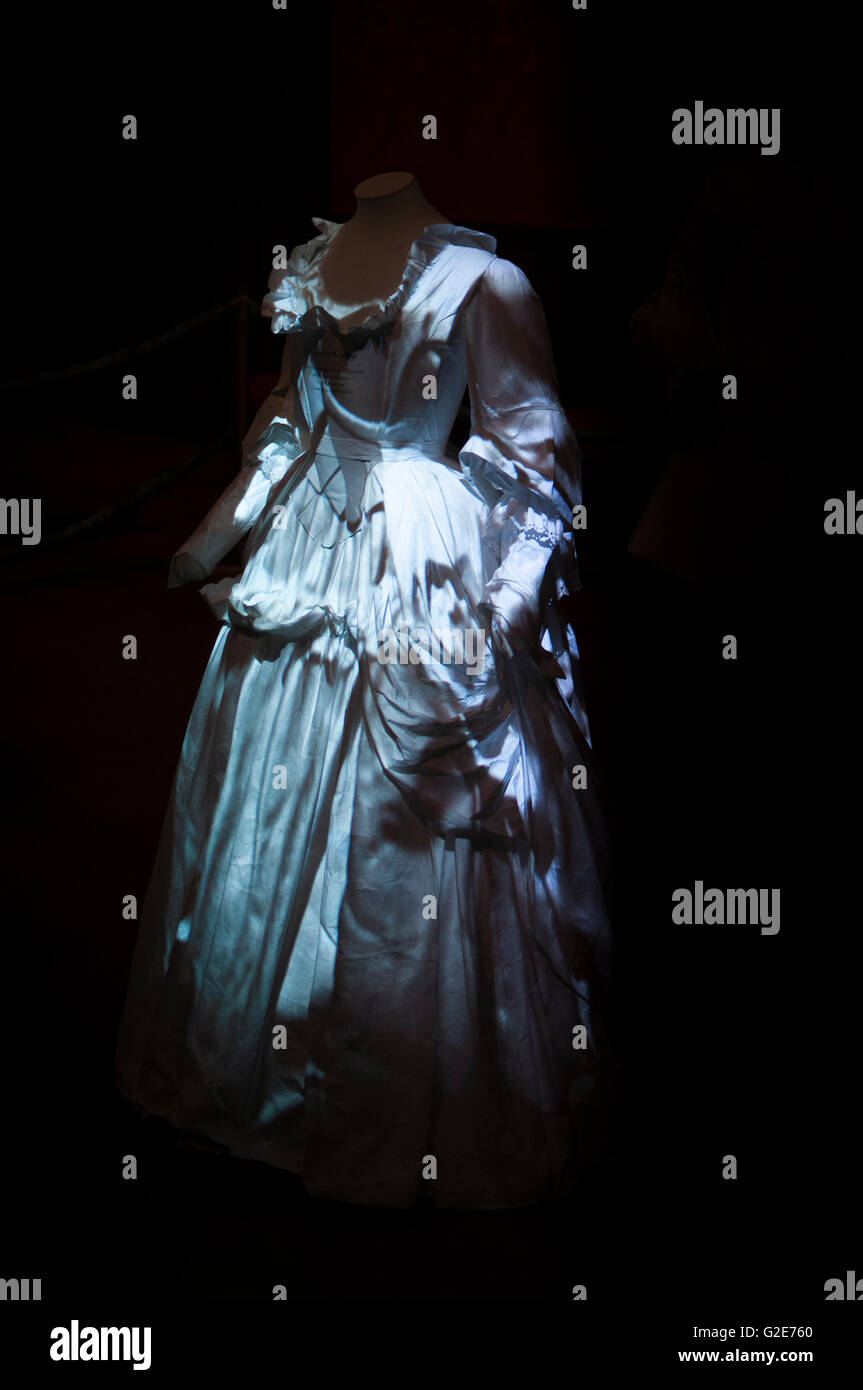 Cortigiani costume a Hampton Court. Foto Stock