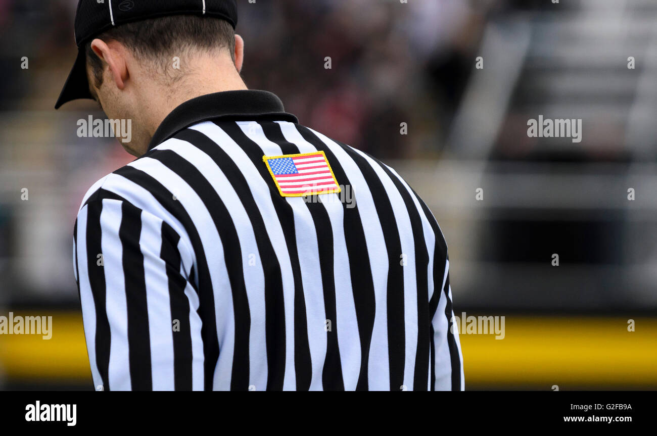 Arbitro a piedi Foto Stock