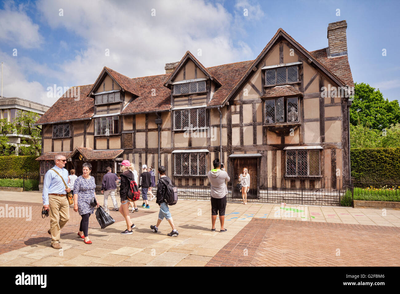 William Shakespeare Birthplace Museum, Stratford-upon-Avone, Warwickshire, Inghilterra, Regno Unito Foto Stock