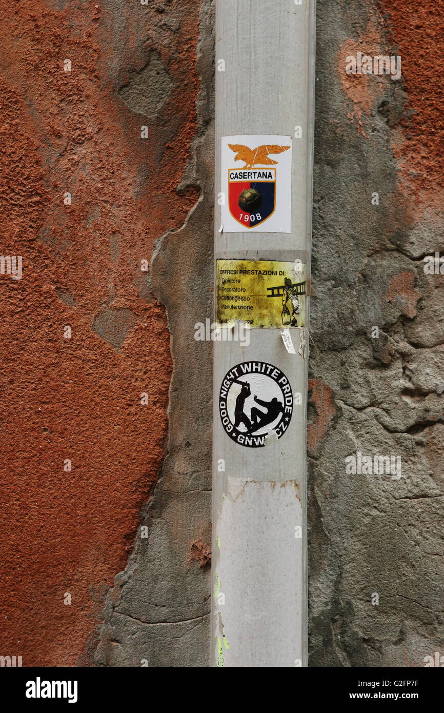 Poster/fatture/adesivi a Venezia, Italia Foto Stock