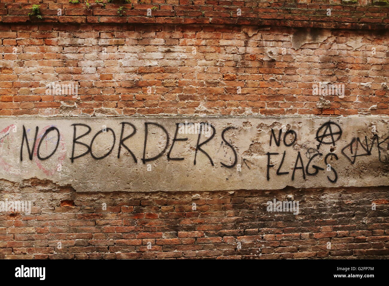 Graffiti a Venezia, Italia Foto Stock