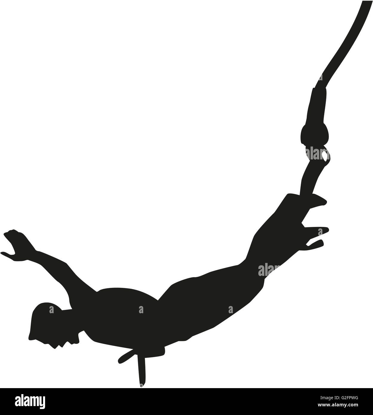 Bungee Jumping man Foto Stock