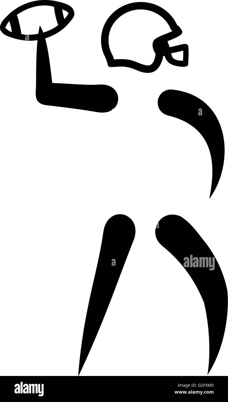 American Football Icona Player Foto Stock American Football Icona Player Foto Stock