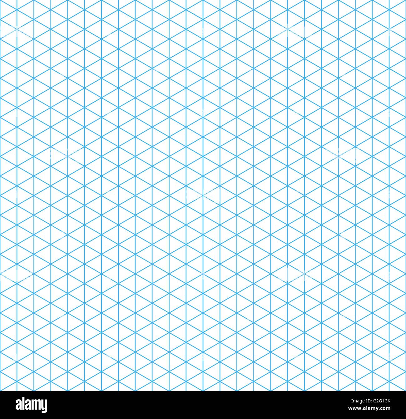 Ciano griglia isometrica con orientamento verticale, modello senza giunture Illustrazione Vettoriale