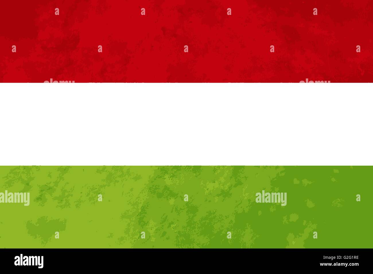 Vero proporzioni Ungheria bandiera con texture Illustrazione Vettoriale