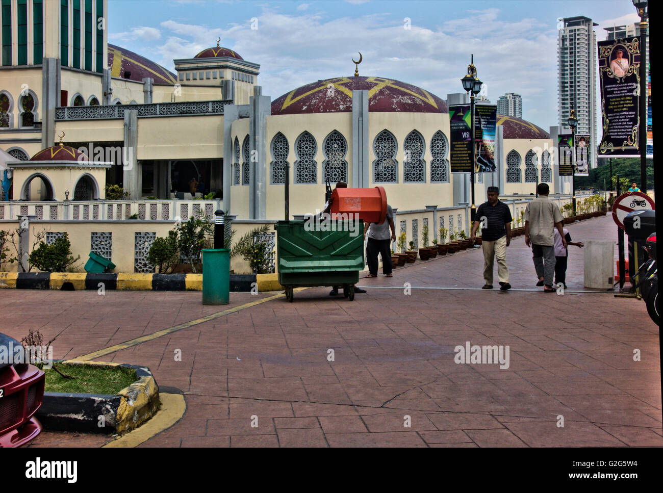 Masjid Terapung, la moschea flottante, Pulau Pinang, Malaysia Foto Stock