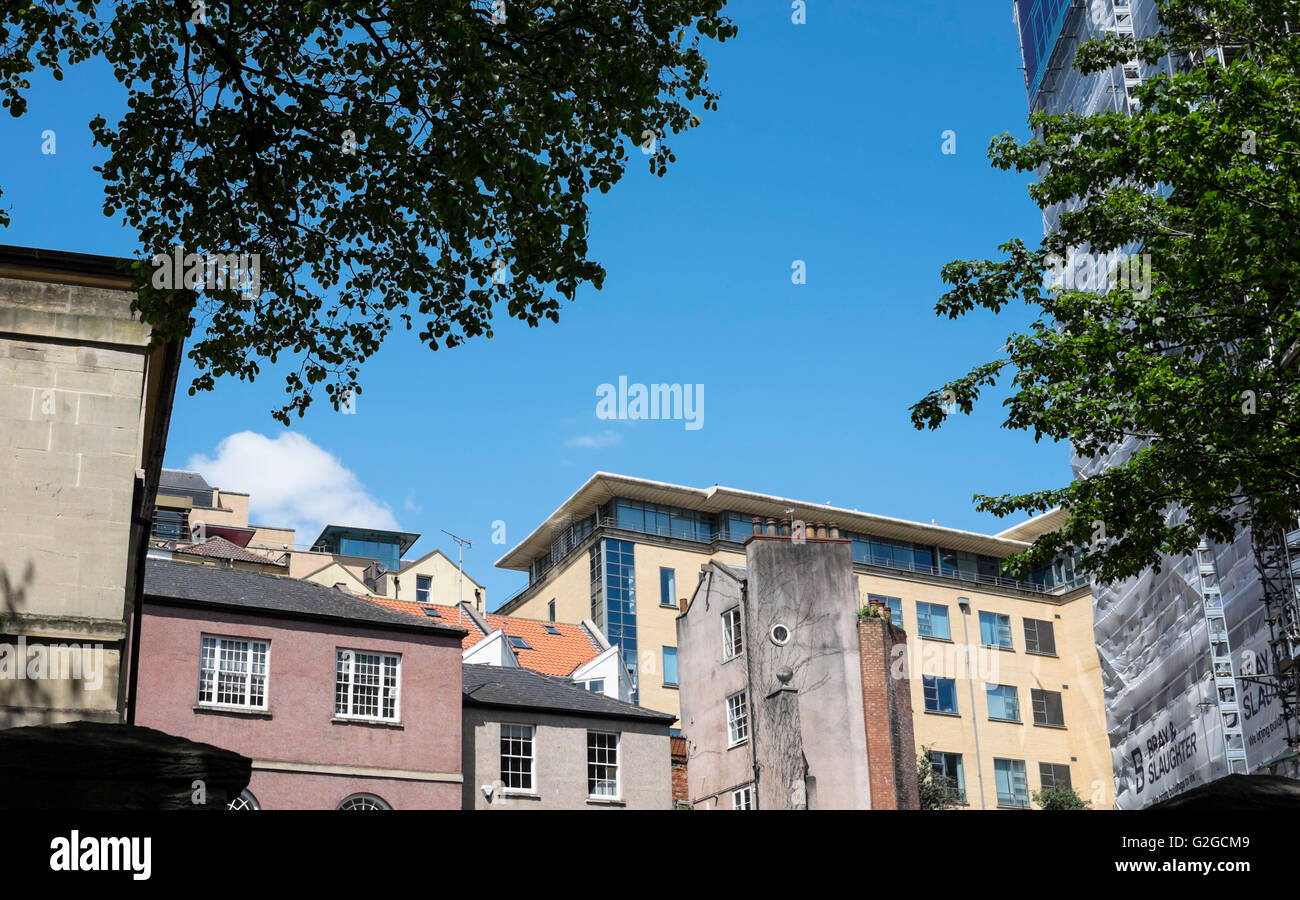 Intorno a Bristol City Inghilterra skyline di Bristol Foto Stock