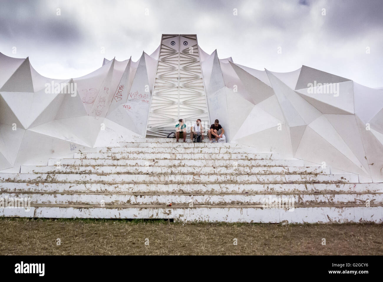 Il Glastonbury Festival di musica contemporanea e arti, 2013. Foto Stock
