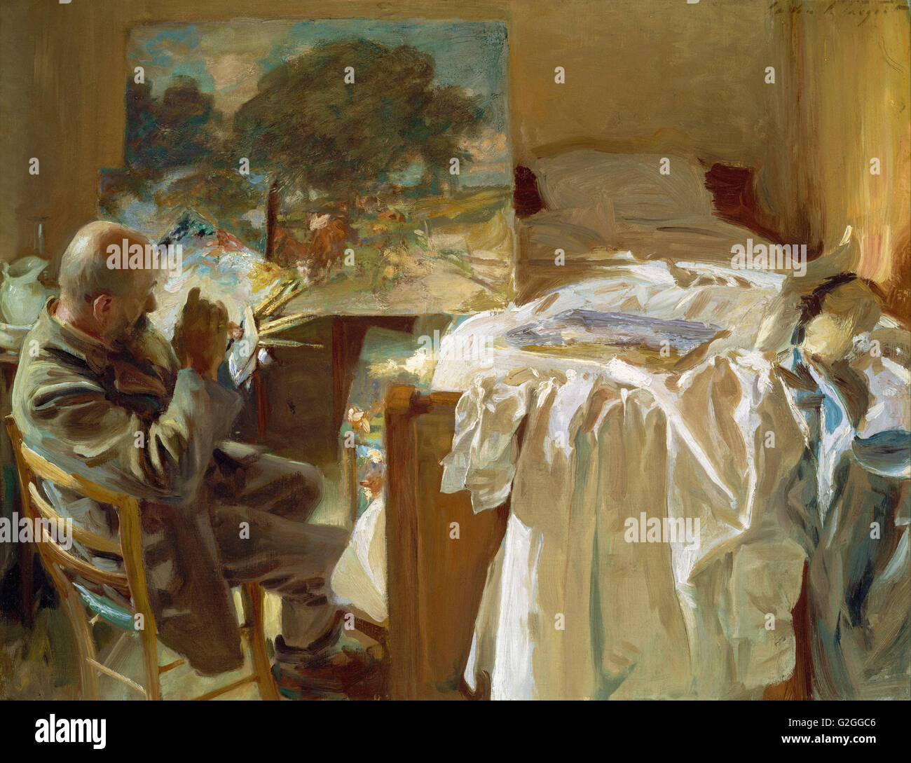 John Singer Sargent - un artista nel suo studio - Museo delle Belle Arti di Boston Foto Stock