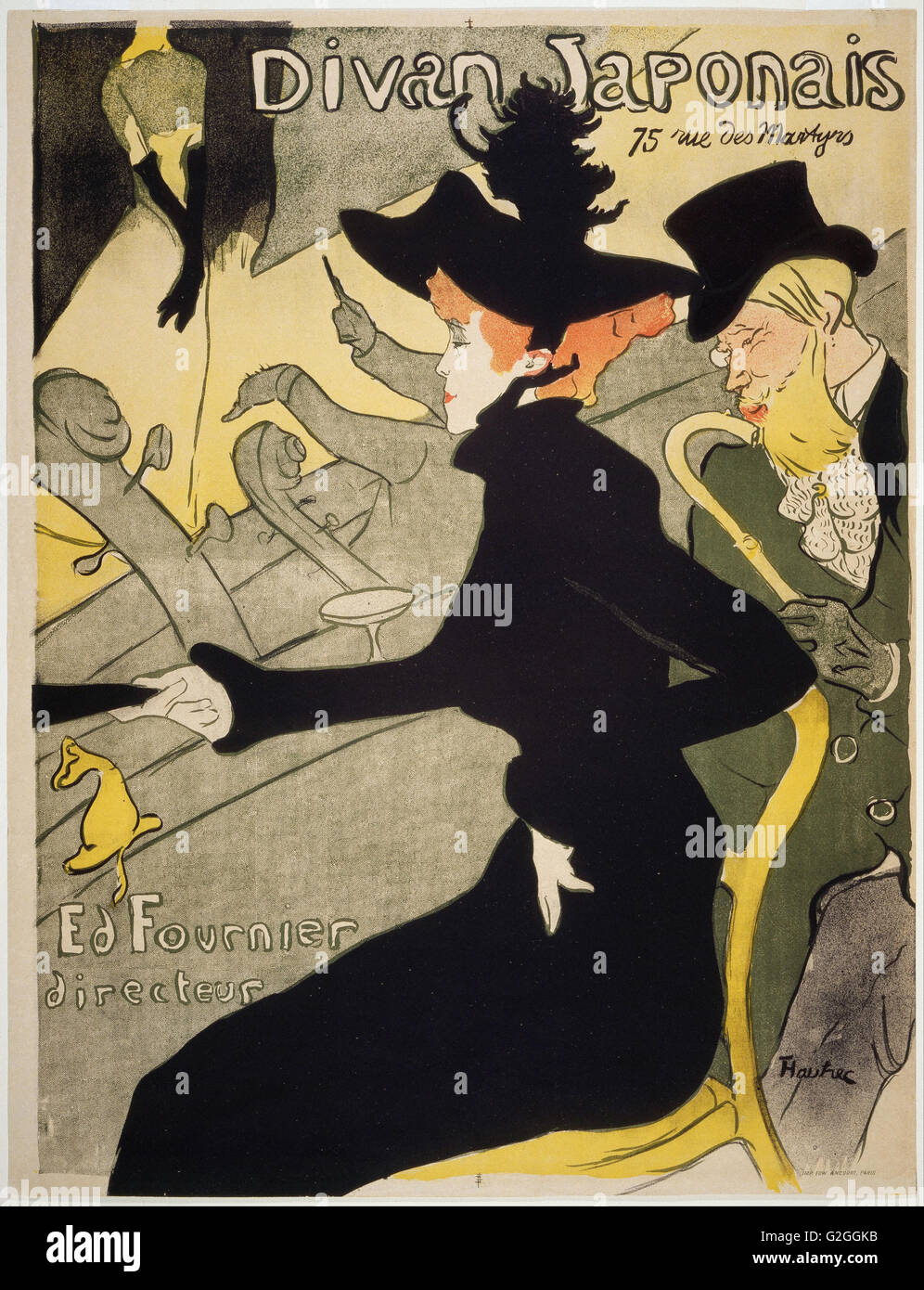 Henri de Toulouse-Lautrec - Divan Japonais - Museo delle Belle Arti di Boston Foto Stock