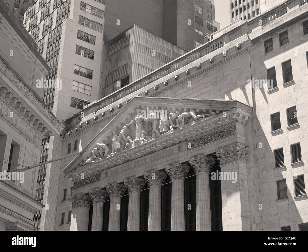 New York Stock Exchange su Wall Street Foto Stock