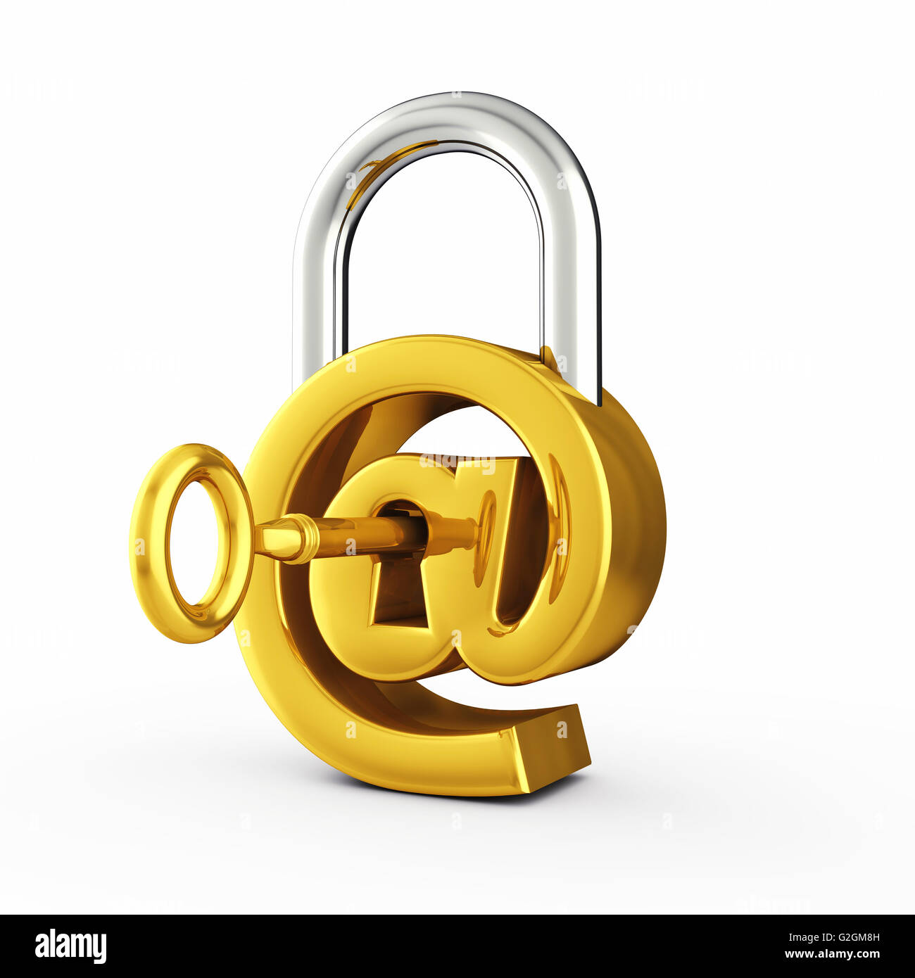 A segno come lucchetto , secure email password , Internet Security Foto Stock
