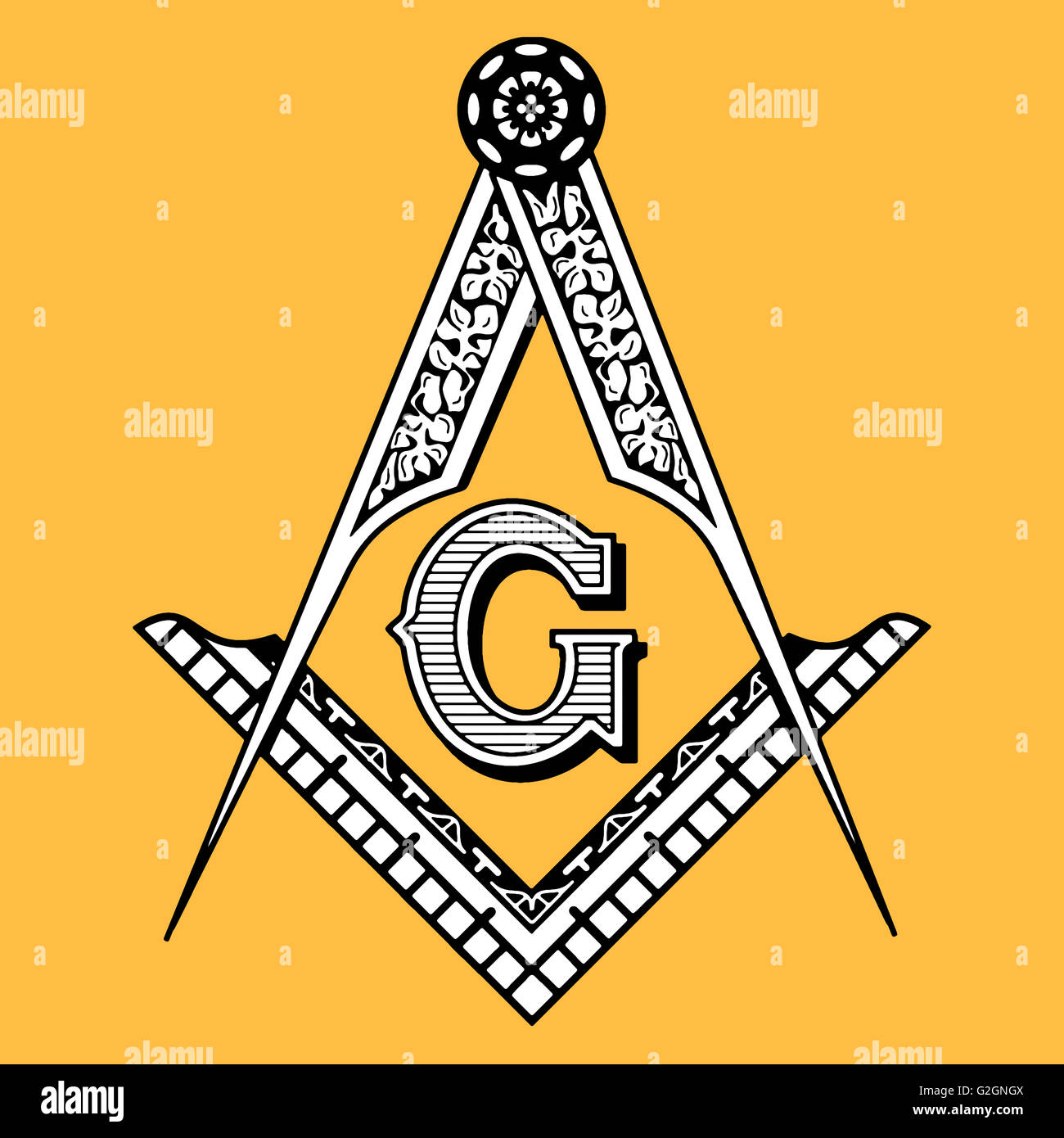 Square e bussole Foto Stock