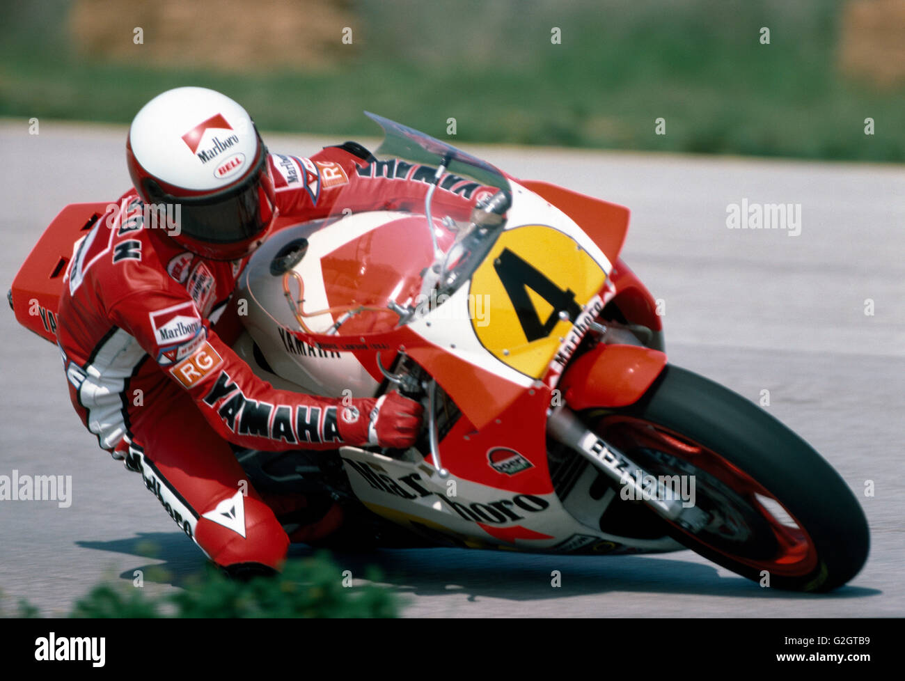 Eddie Lawson. 1984 Unite Gran Premio di Motociclismo Foto Stock