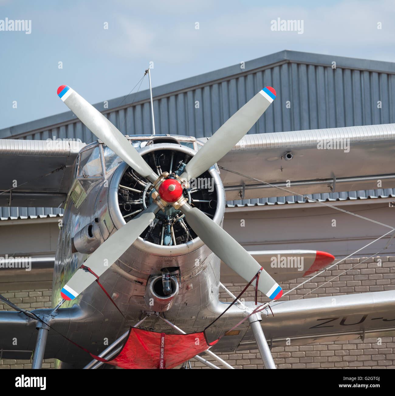 Il propulsore dell'Antonov An-2 velivolo Foto Stock