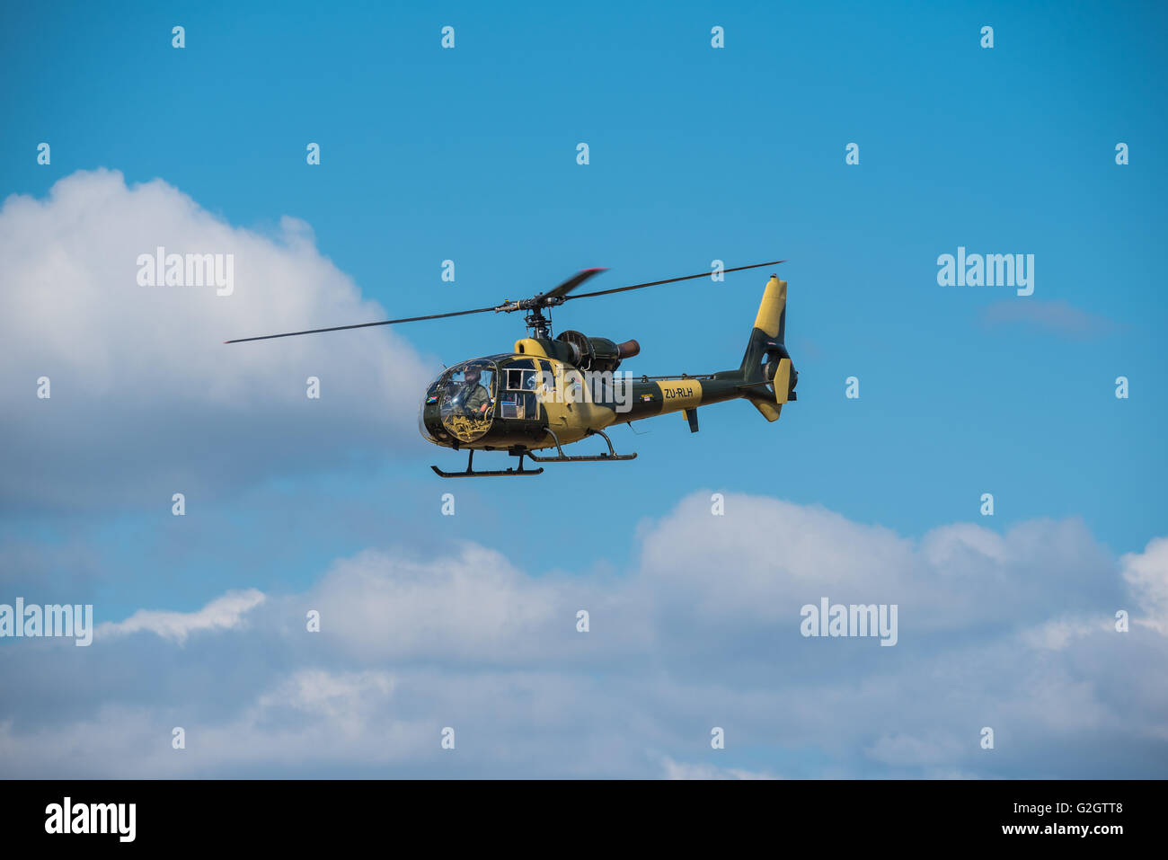 Un elicottero Gazelle facendo un display a 2016 Airshow di Lowveld Foto Stock