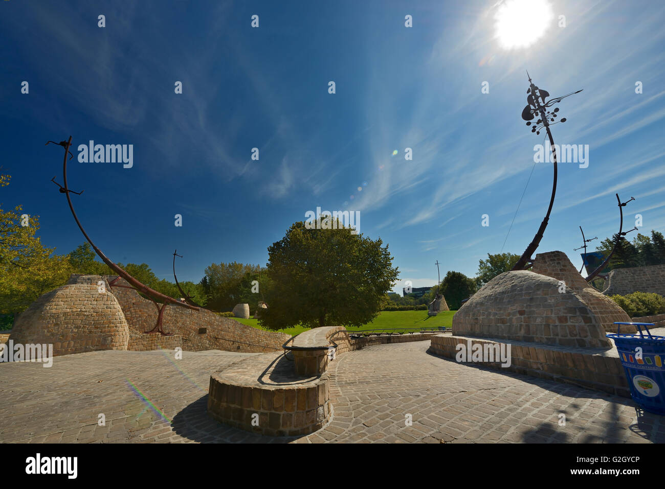 Celebrazione Oodena cerchio in corrispondenza di le forche Winnipeg Manitoba Canada Foto Stock