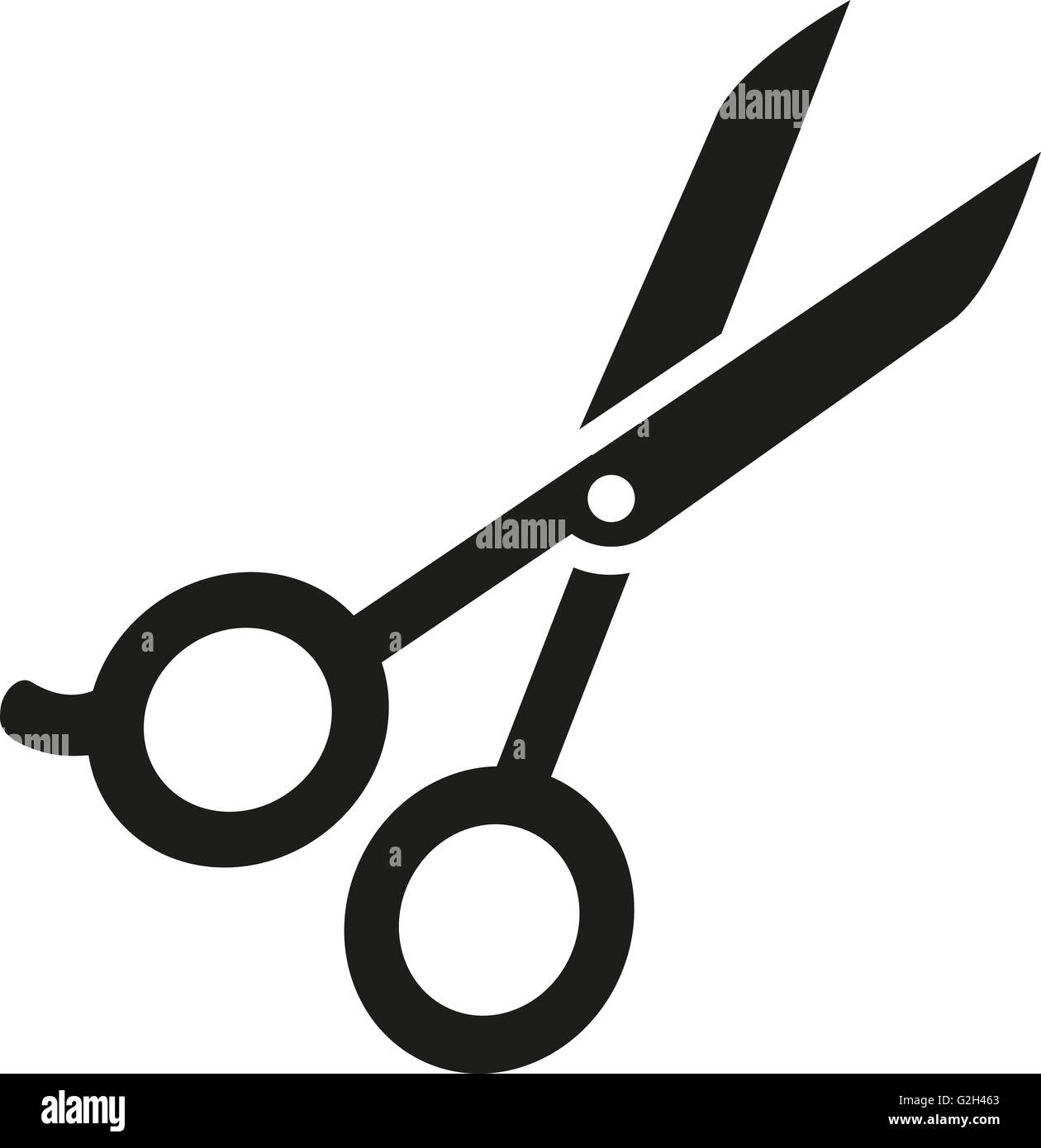 Icona di una forbice Foto stock - Alamy