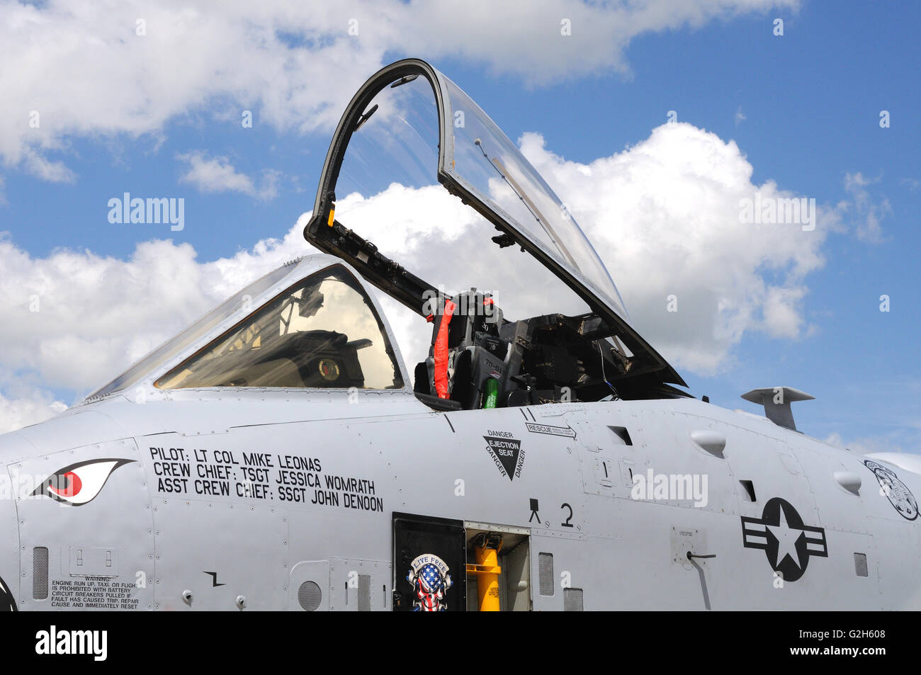 Un USA Air force A-10 Warthog in aereo Foto Stock