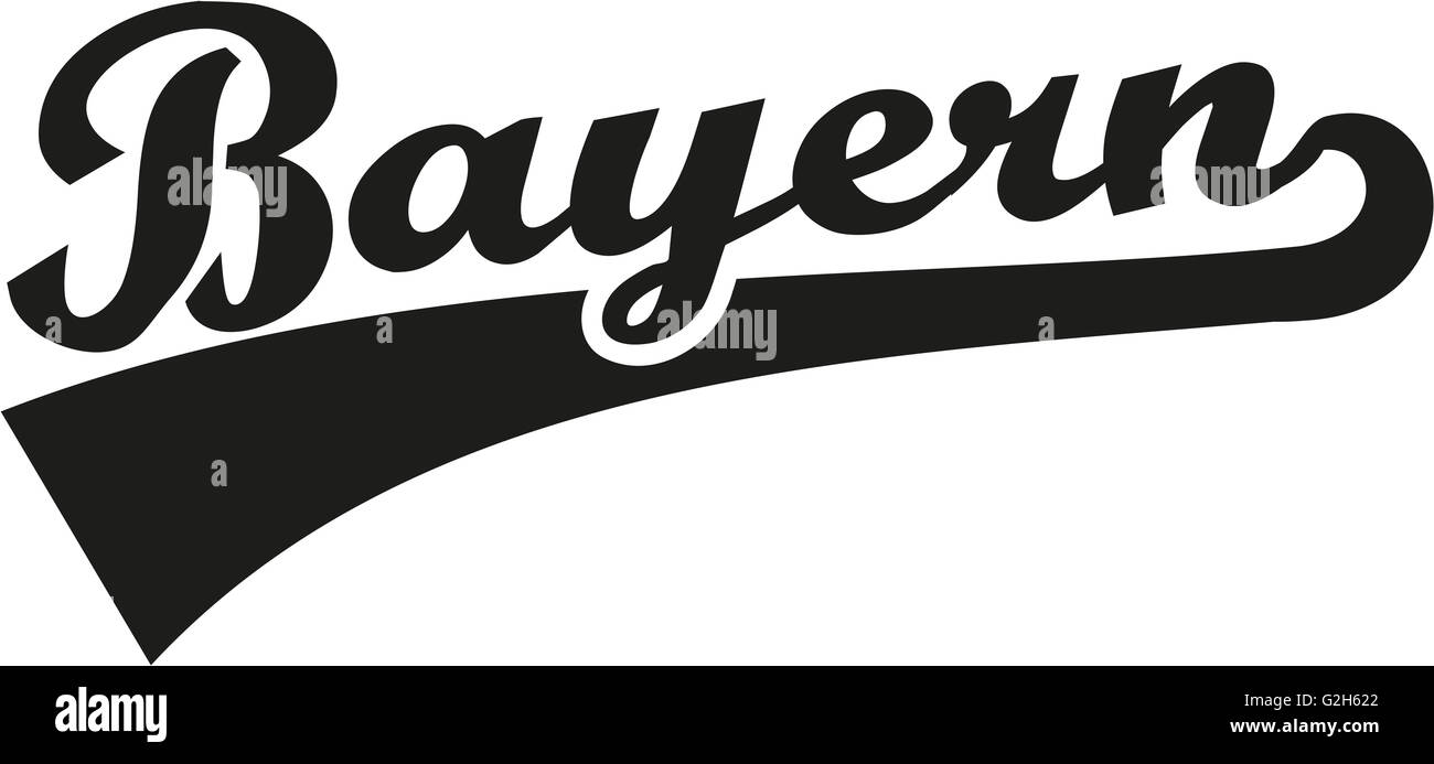 Bavaria - parola tedesca Foto Stock