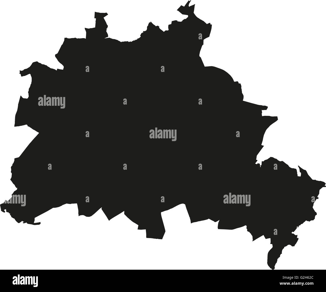 Mappa di Berlino Foto Stock