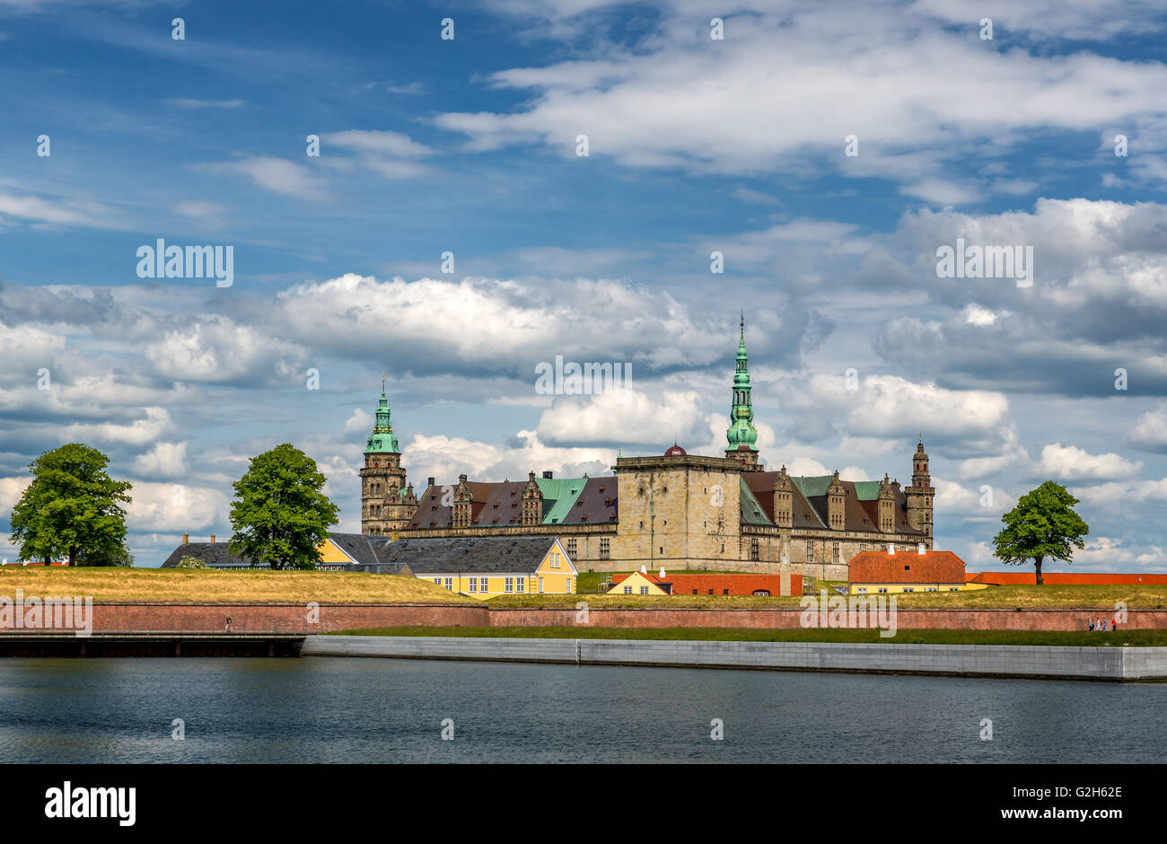 Il Castello di Kronborg, Elsinore Danimarca Foto Stock