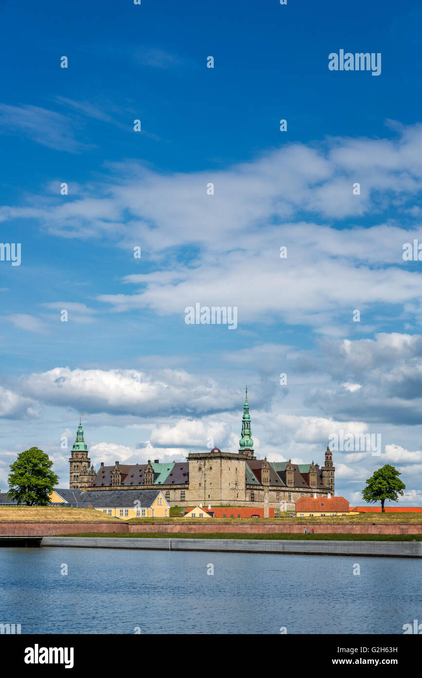 Il Castello di Kronborg, Elsinore, Danimarca Foto Stock