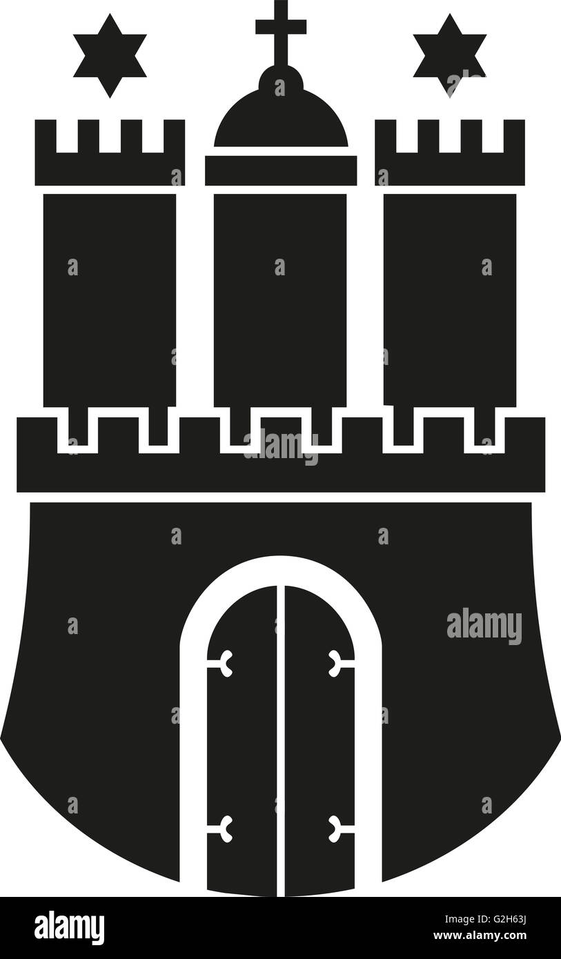 Amburgo stemma Foto Stock