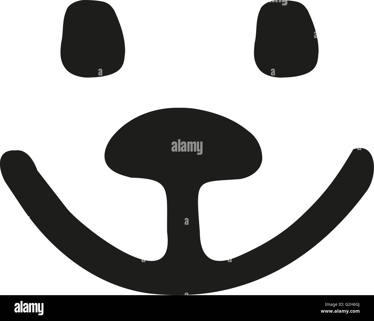 Sorridente orsacchiotto volto Foto Stock