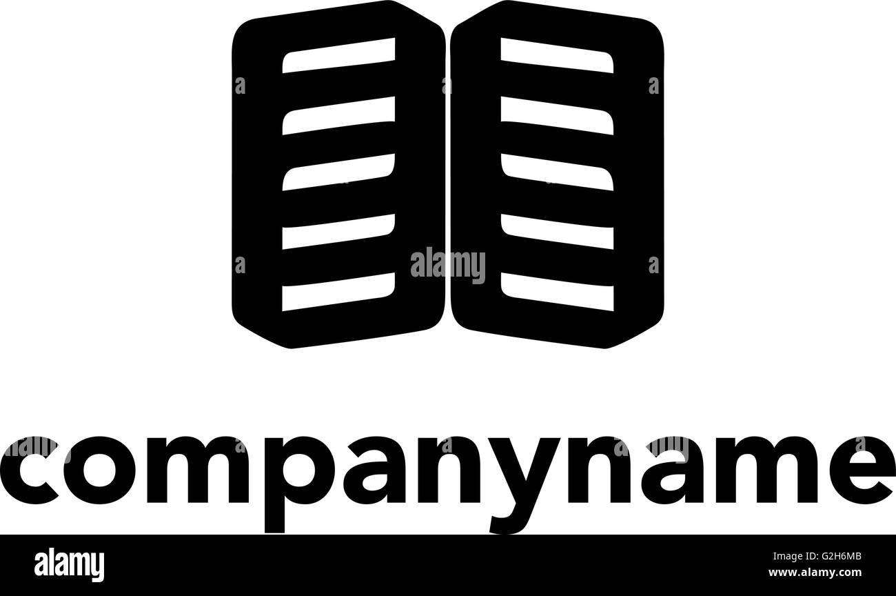 Vettore astratto Logo Design modello. Concetto creativo icona Illustrazione Vettoriale