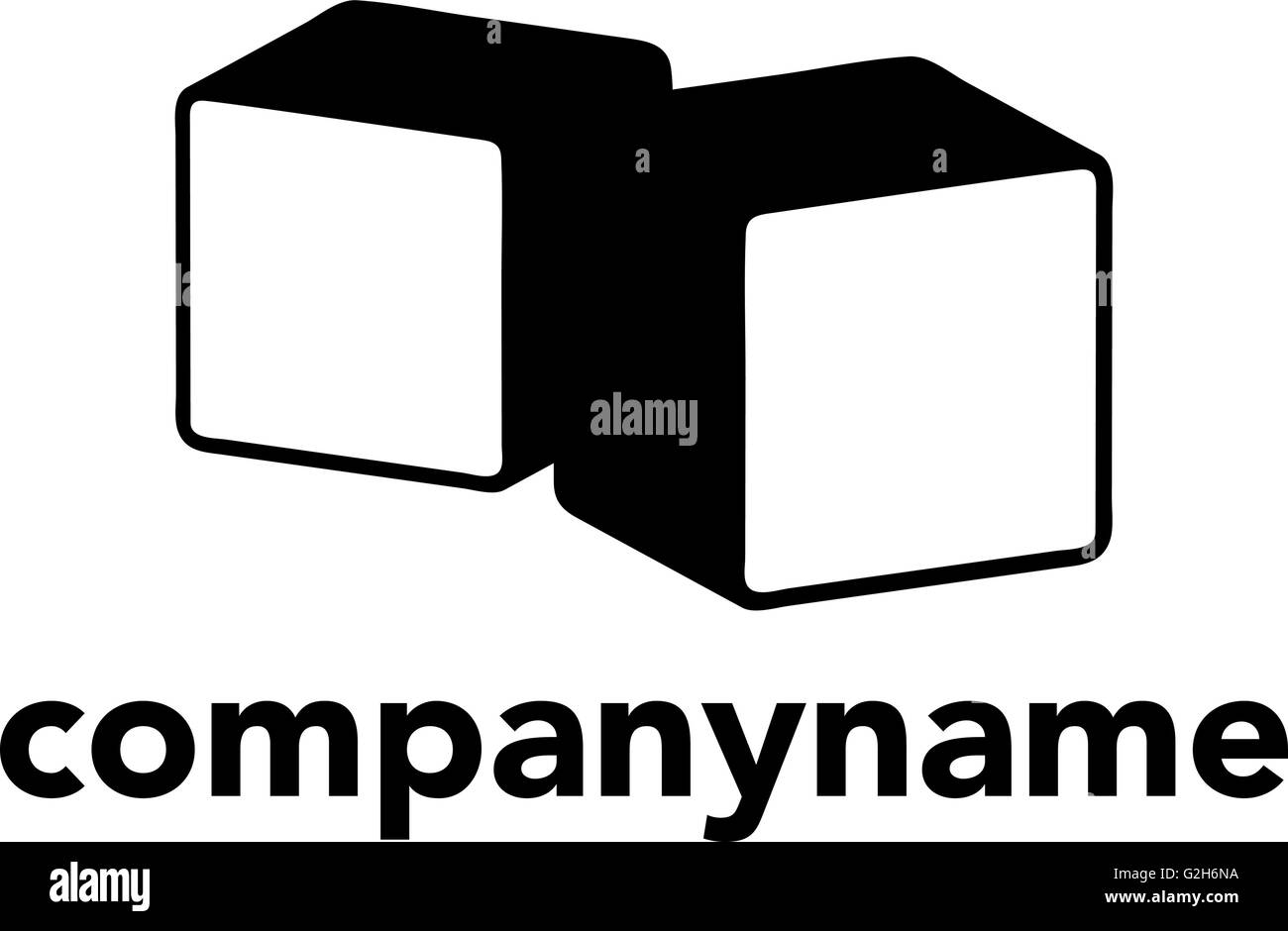 Vettore astratto Logo Design modello. Concetto creativo icona Illustrazione Vettoriale