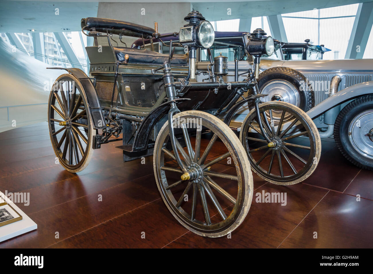 Daimler Motor Car, acquistato da Moulay Hassan ho il sultano del Marocco nel 1892 Foto Stock