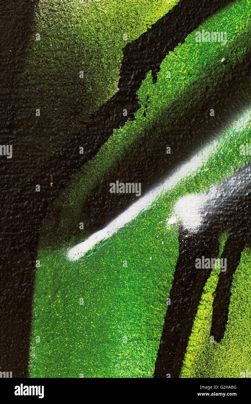 Dettaglio di un graffiti come sfondo, texture, occhio catcher Foto Stock