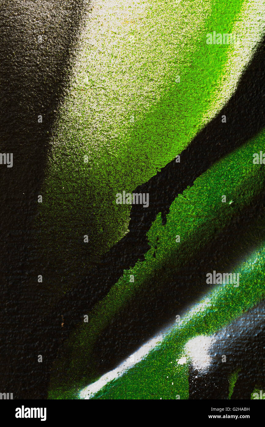 Dettaglio di un graffiti come sfondo, texture, occhio catcher Foto Stock