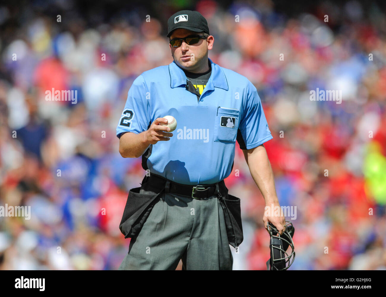 29 maggio 2016: arbitro Clint Fagan #82 durante una partita MLB tra i pirati di Pittsburgh e Texas Rangers a Globe Life Park in Arlington, Texas TX sconfitto Pittsburgh 6-2 Albert Pena/CSM Foto Stock