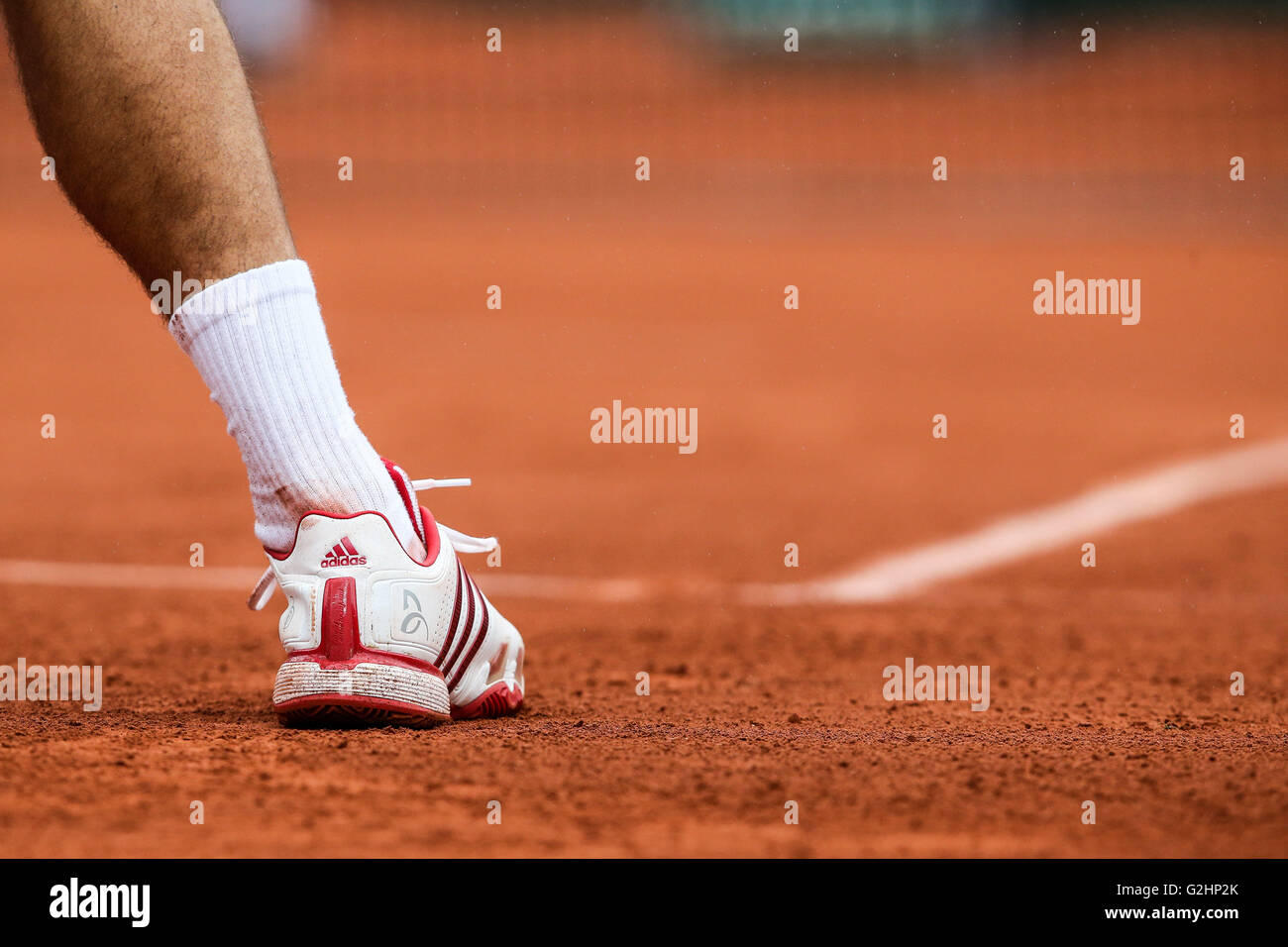 Parigi, Francia - 31/05/2016: ROLAND GARROS 2016 - Il serbo Novak Djokovic durante gli Open di tennis della Francia nel 2016 presso lo Stade Roland Garros. (Foto: Andre Chaco / FotoArena) Foto Stock