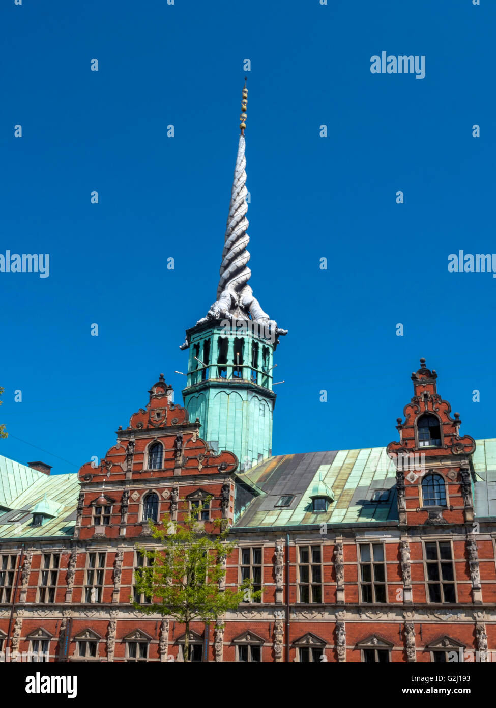 Storico edificio dello Stock Exchange, Copenhagen, Danimarca, in Scandinavia, Europa Foto Stock