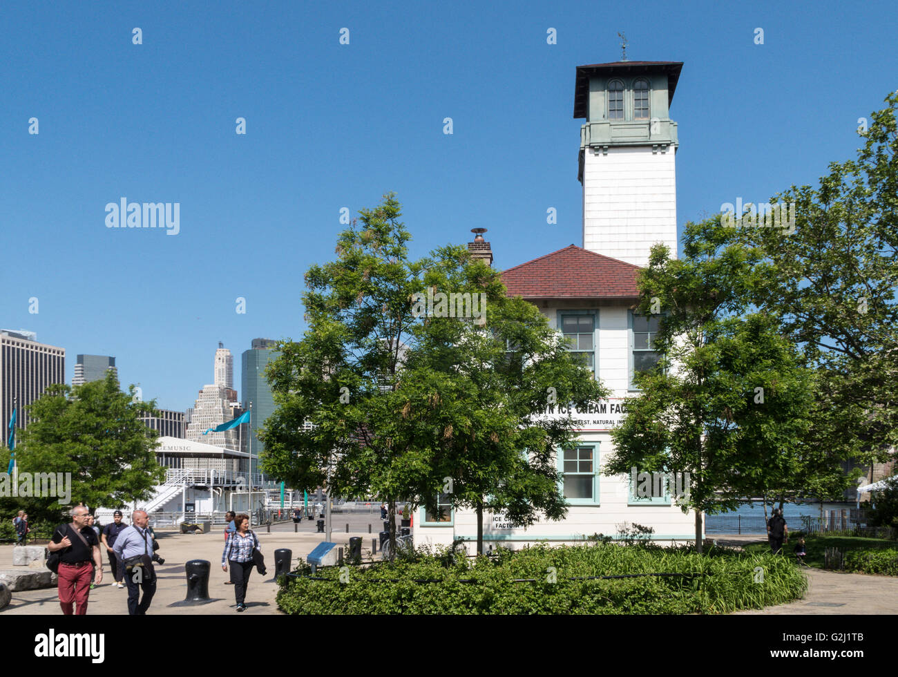 Brooklyn Ice Cream Factory, Brooklyn, New York, Stati Uniti d'America Foto Stock