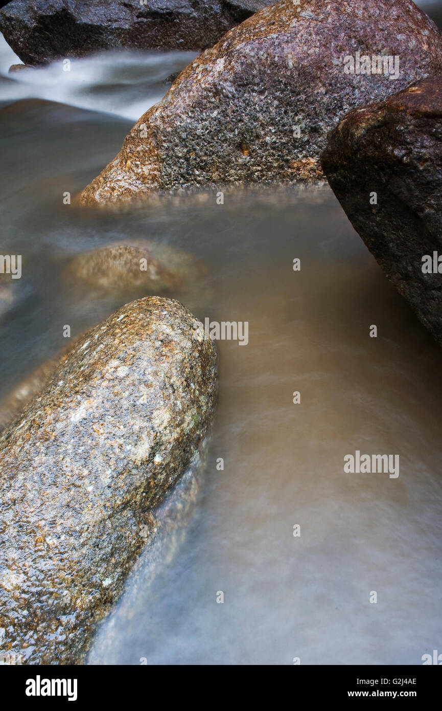 La funzione Slow Shutter cattura di acqua nelle cascate Foto Stock