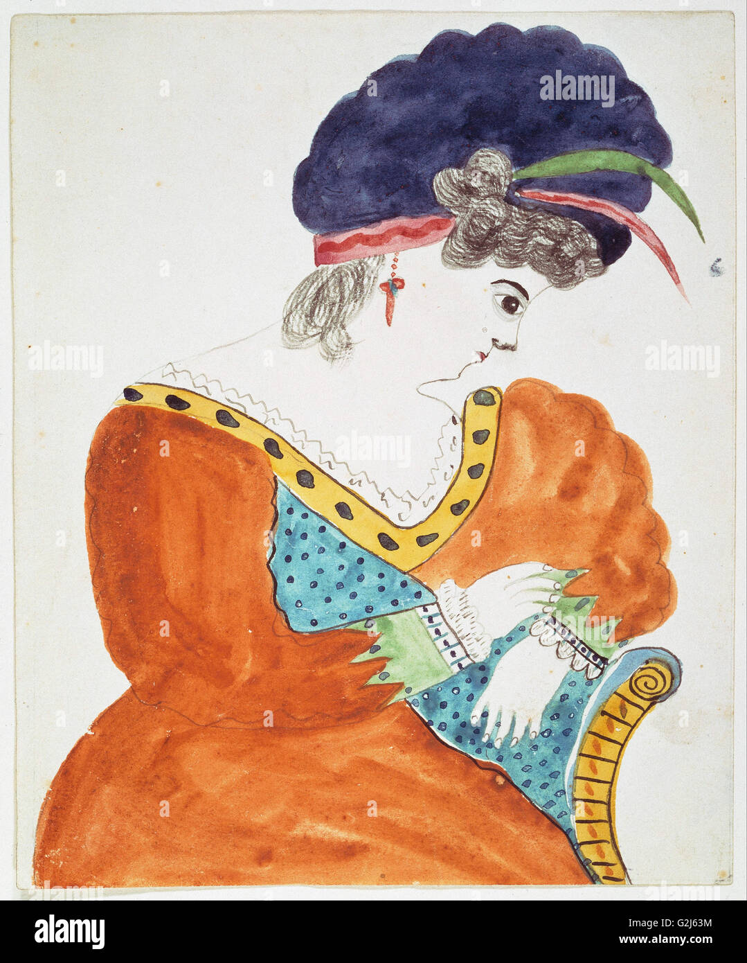 Mary Ann Willson - una giovane donna che indossa un turbante - Museo delle Belle Arti di Boston Foto Stock