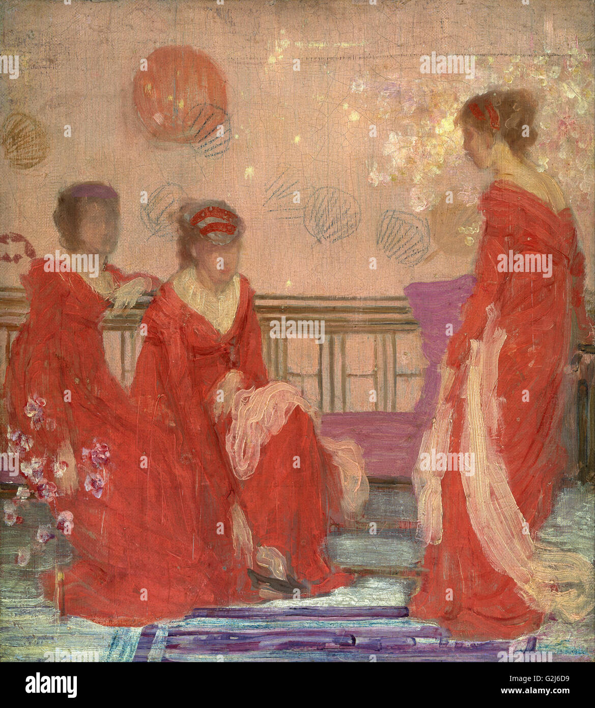 James Abbott McNeill Whistler - Armonia in carne e di colore rosso - Museo delle Belle Arti di Boston Foto Stock