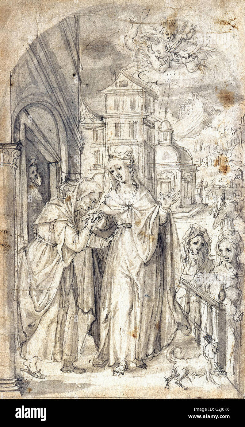 Hans Krumper - la Visitazione - Museo Kunstpalast, Düsseldorf Foto Stock