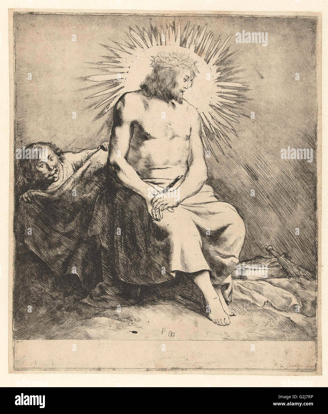 Beffardo di Cristo, Pieter Fransz. de Grebber, 1610 - 1655 Foto Stock